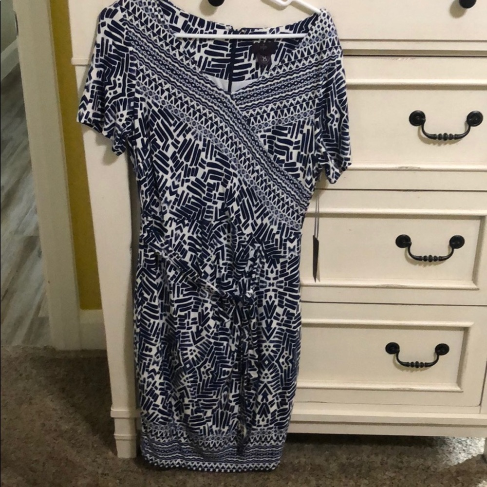 NWT navy and white dress